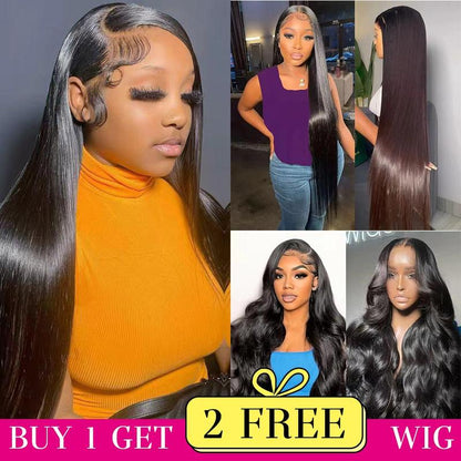 [Combo sale 26"&22"&22"]  Buy 1, Get 2 FREE! The Ultimate 3-Wig Style Bundle: Curly, Straight & Body Wave. 180% Density, Pre-Plucked.