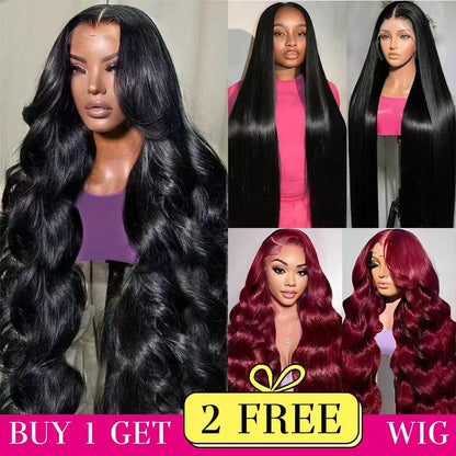 [Combo sale 26"&22"&22"]  Buy 1, Get 2 FREE! The Ultimate 3-Wig Style Bundle: Curly, Straight & Body Wave. 180% Density, Pre-Plucked.