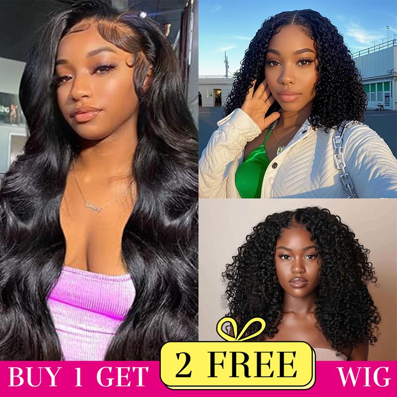 [Combo sale 26"&22"&22"]  Buy 1, Get 2 FREE! The Ultimate 3-Wig Style Bundle: Curly, Straight & Body Wave. 180% Density, Pre-Plucked.