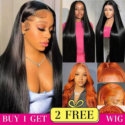 [Combo sale 26"&22"&22"]  Buy 1, Get 2 FREE! The Ultimate 3-Wig Style Bundle: Curly, Straight & Body Wave. 180% Density, Pre-Plucked.